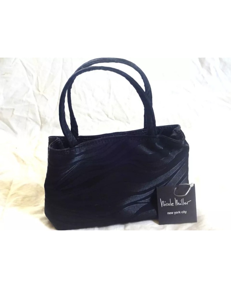 NICOLE MILLER New York light weight Mini Black evening Bag