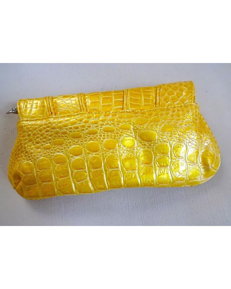 NINE WEST YELLOW CROC PATTERN CROSSBODY BAG NWT