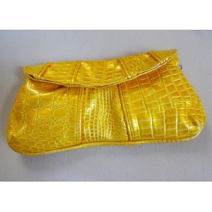 NINE WEST YELLOW CROC PATTERN CROSSBODY BAG NWT
