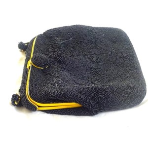 Italian Beaded Evening Bag Clutch Purse, Vintage Japanese Caviar beads