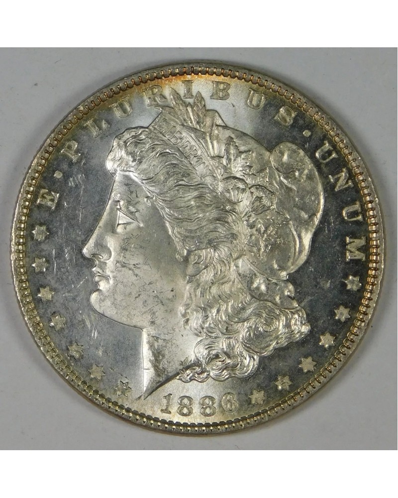 1886 $1 PL Morgan Silver Dollar Coin